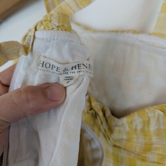 Hope & Henry Girl Ruffle Edge Romper, Toddler Sz 6 - Picture 5 of 7